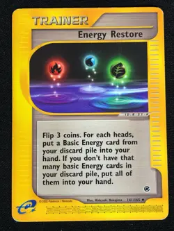 Pokemon Energy Restore 141/165 Common (LP) - Image 1