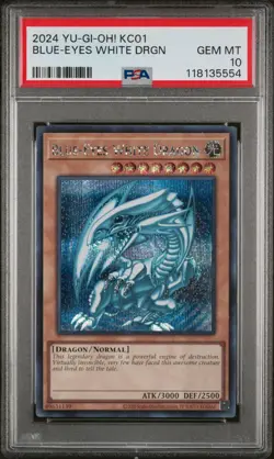 2024 YU-GI-OH! KC01 25TH ULTIMATE KAIBA SET BLUE-EYES WHITE DRAGON PSA 10 - Image 1