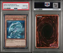 2024 YU-GI-OH! KC01 25TH ULTIMATE KAIBA SET BLUE-EYES WHITE DRAGON PSA 10 - Image 3