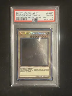 Yugioh Blue-Eyes White Dragon GFP2-EN175 Ghost Rare 1st Edition PSA 8 - Image 1
