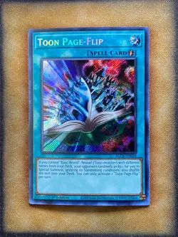 Yugioh Toon Page-Flip BLCR-EN068 Secret Rare 1st Ed NM - Image 1