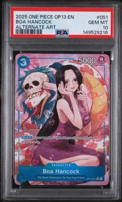 2025 ONE PIECE OP13-CARRYING ON HIS WILL #051 BOA HANCOCK ALT ART PSA 10 - Image 1