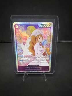 One Piece TCG English Sanji and Pudding EB02-035 SR Anime 25th Collection NM/M - Image 1