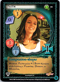 Buffy The Class Of '99 CCG Card #70 Faith - Image 1