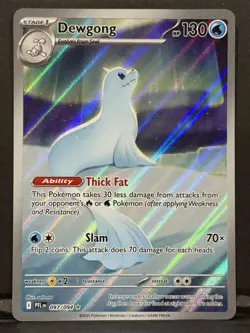 Dewgong 097/094 Me02: Phantasmal Flames Holo Pokemon Card Near Mint Condition - Image 1