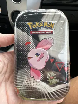 Pokemon TCG Scarlet and Violet- White Flare/Black Bolt Mini Tin. Factory Sealed! - Image 1