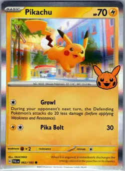 Pikachu 062/193 Trick or Trade BOOster Bundle 2023 - Pokemon Card - NM - Image 1