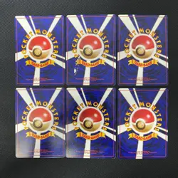 Base Set 1996 Normal Card Set of 6 Japanese Pokemon Card Old Back s007423 - Image 2