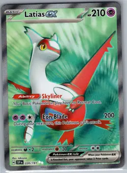 Latias ex 220/191 SV08: Surging Sparks - Pokemon Card - NM - Image 1