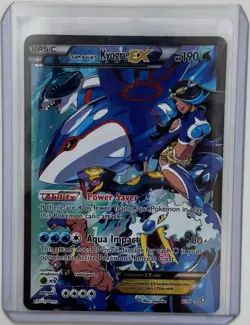 Team Aqua's Kyogre EX - 6/34 Full Art Ultra Rare - Double Crisis Pokemon Card - Image 1