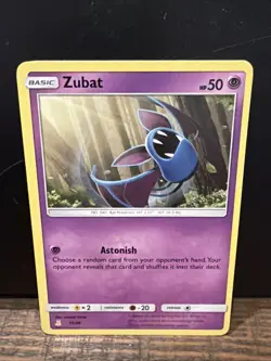 Zubat 11/30 - Alolan Raichu Trainer Kit - Pokemon Card TCG - LP - Image 1