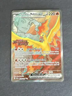 Team Rocket's Moltres ex - (Destined Rivals Stamp) 208/182 Miscellaneous Cards & - Image 1