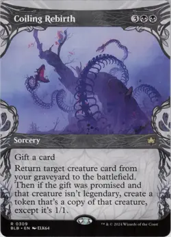 Coiling Rebirth (Showcase) R Bloomburrow 309 NM - Image 1