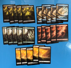 Double Masters full art swamp island forest mountain plains x5 ea I Combine Ship - Image 1