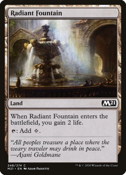 Radiant Fountain (248) Core Set 2021 M21 MTG Magic - Image 1