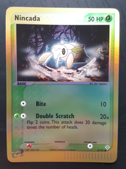 Nincada - 67/97 - EX Dragon Reverse Holo Common Pokemon TCG 2003 eSeries - NM - Image 1