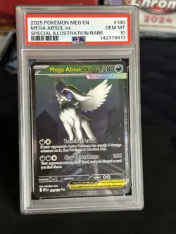 PSA 10 MEGA ABSOL EX 180/132 SPECIAL ILLUSTRATION RARE MEGA EVOLUTION POKEMON 🌑 - Image 1