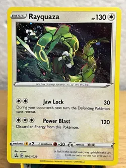 Sword & Shield Promo Rayquaza SWSH029 Holo Promo Pokemon NM/M - Image 1