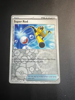 Pokemon 2023 TCG - Super Rod 188/193 - Reverse Holo - Paldea Evolved - Image 1