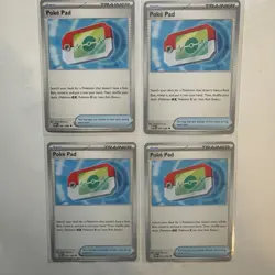 4x Poke Pad 081/088 x4 - NM Perfect Order Pokemon Playset ME03 - Image 1
