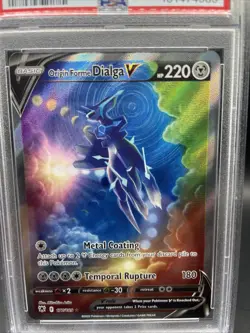 2022 POKEMON SWSH ASTRAL RADIANCE #177 FULL ART/ORIGIN FORME DIALGA V PSA 10 - Image 2