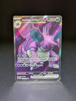Pokemon: Team Rocket's Nidoking ex 216/182 Sv10: Destined Rivals Holo -NM- - Image 3