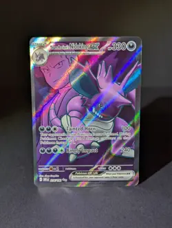 Pokemon: Team Rocket's Nidoking ex 216/182 Sv10: Destined Rivals Holo -NM- - Image 5