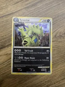 Pokemon TCG Tyranitar (HGSS Unleashed) - Deck Exclusive - Holo Rare - 26/95 - Image 1
