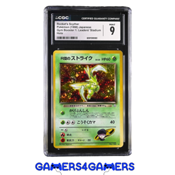Rockets Scyther 123 Holo Gym Booster 1 CGC 9 Graded Japanese Pokemon Slab psa nm - Image 1
