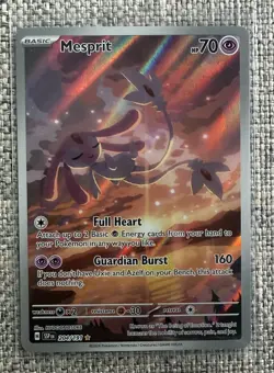 Mesprit 204/191 Illustration Rare Surging Sparks Pokemon Holo Near Mint - Image 1