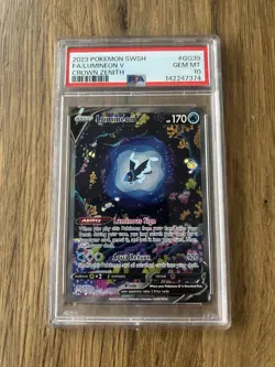 Pokemon TCG | Sword & Shield | Crown Zenith | Lumineon V GG39/GG70 PSA 10 🐉💎 - Image 1