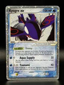 Pokemon Kyogre ex 037 Collector's Tin Holo Ultra rare black star promo - Image 1