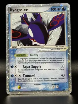 Pokemon Kyogre ex 037 Collector's Tin Holo Ultra rare black star promo - Image 2