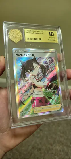 2022 Pokemon Brilliant Stars - Marnie's Pride #171/172 KOBA Pristine 10 - Image 2