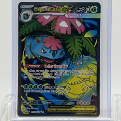 Pokemon TCG Mega Evolution Mega Venusaur ex #155/132 Full Art Ultra Rare NM - Image 1