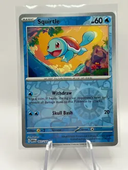 Squirtle (Reverse Holo)- Pokemon -SV: Scarlet & Violet 151- Common - 007/165 NM - Image 1