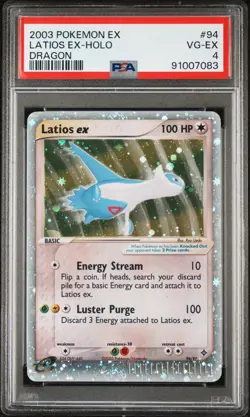 Pokemon EX Dragon #94 Latios EX Holo 2003 PSA 4 - Image 1