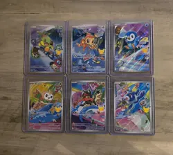 Pokemon TCG First Partner Illustration Collection Series 1 Gen 4 And Gen 7 Set - Image 1