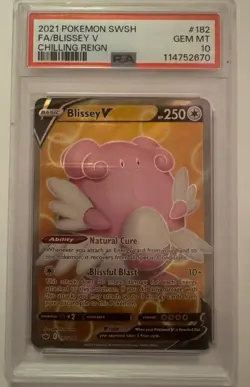 Pokemon: Blissey V 182/198 -PSA 10 GEM MINT - Rare 2021 - Image 1