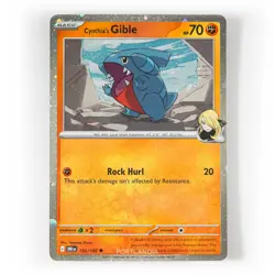 Pokemon - Cynthia's Gible - Cosmos Holo - 102/182 - SV Destined Rivals - Promo - Image 1
