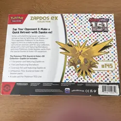 Pokemon TCG 151 Zapdos Ex Collection. Factory Sealed. - Image 2