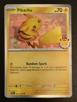 Pikachu 051 /162 Stamped 2026 Pokemon Day 30 Promo TCG - NM - Image 1