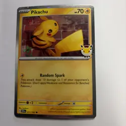 Pikachu Pokemon Day 2026 051/162 30th Anniversary Promo Pokemon TCG MINT WW - Image 1