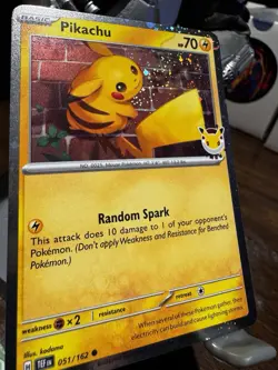 2026 Pokemon Pikachu 051 /162 Pokemon Day Stamped Cosmos Holo Promo TCG NM ✨🌟 - Image 4