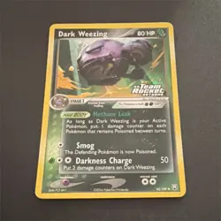 Pokemon Dark Weezing EX Team Rocket Returns 42/109 Reverse Holo Uncommon 80HP - Image 1