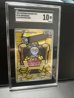 SGC 10 GIMMIGHOUL AR RAGING SURF 068/062 Pokemon Japanese SV3a Art Rare GEM MINT - Image 1