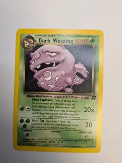 Dark Weezing 31/82 Rare Team Rocket Pokemon Unlimited - Image 1
