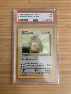 Pokemon Kangaskhan Jungle Holo Unlimited 5/64 PSA 7 (55921159) - Image 1