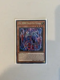 Yugioh Evil Hero Dead-End Prison SUDA-EN002 Secret Rare 1st Ed NM - Image 1