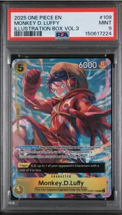 2025 One Piece Illustration Box Vol.3 Monkey D. Luffy and Roronoa Zoro PSA 9 - Image 3